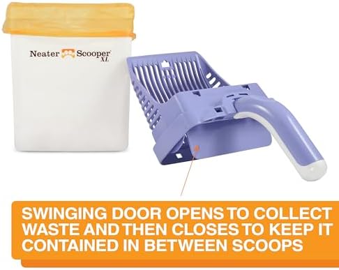 Neater Pet Brands Neater Scooper XL Cat Litter Scoop, 195 Refill Bags –