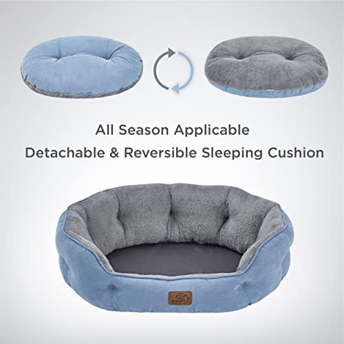 Bedsure Small Dog Bed Washable, Round Cat Beds