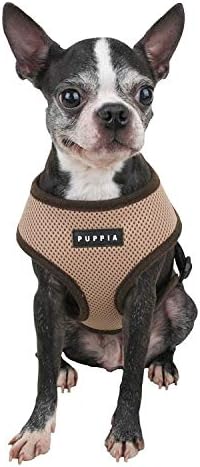 Puppia Soft Dog Harness No Choke Over-The-Head Triple Layered Breathable Mesh