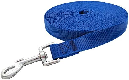 Nylon Training Dog Leash for Small Medium Large Dogs, 15ft 20ft 30ft 50ft Long