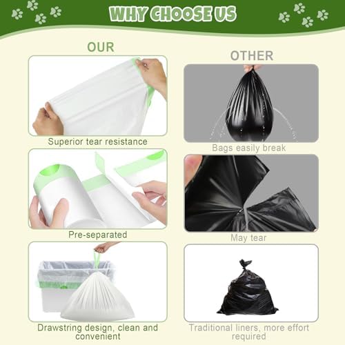 120 Count 26" x 11.8" Pre-separated Cat Litter Bags