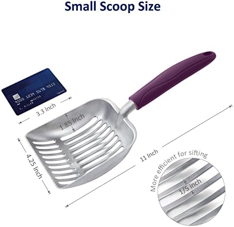 WePet Cat Litter Scoop, Aluminum Alloy Sifter, Kitty Metal Scooper, Deep Shovel