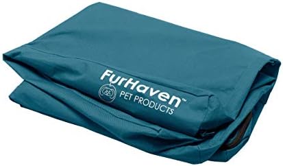 Furhaven Replacement Dog Bed Cover Water-Resistant Indoor/Outdoor Logo Print