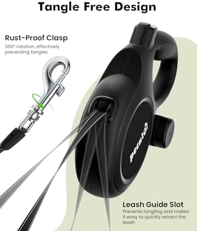 Pecute Dog Leash Retractable 26ft