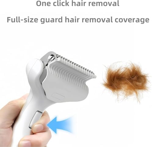 Undercoat Rake for Dogs & Cats, Deshedding Brush for Long haired Pets, Dog