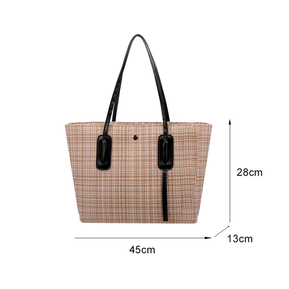 New Women Bag Totes Weave Braided Women's Handbags Luxury Lady Hand Bags Purse Pocket Women Large Capacity Shopping Tote Sac