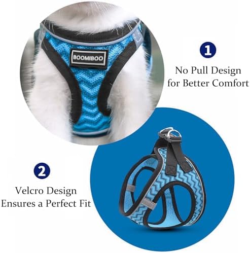 Dog Harness with Leash Set, Step-in Adjustable Puppy Vest