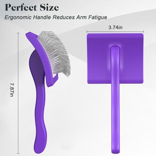 2PCS Slicker Brush for Dogs & Pet Comb, Professional Dog Grooming Brush