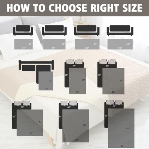Ameritex Waterproof Pet Bed Cover Anti-Slip Dog Bed Blanket