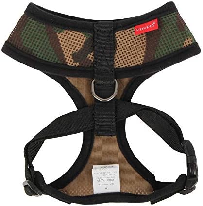 Puppia Soft Dog Harness No Choke Over-The-Head Triple Layered Breathable Mesh