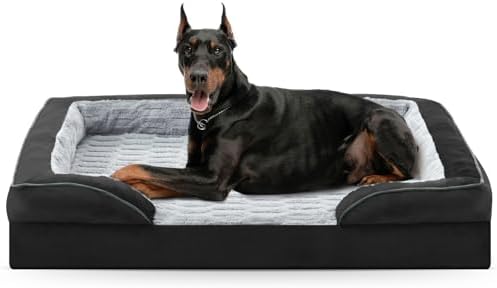 FURTIME Orthopedic Supportive Extra Large Dog Bed, XXL Waterproof Pet Bed