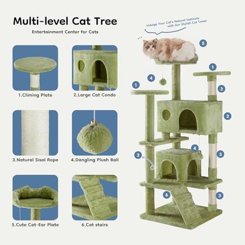 DUMOS 54-inch Cat Tree Tower
