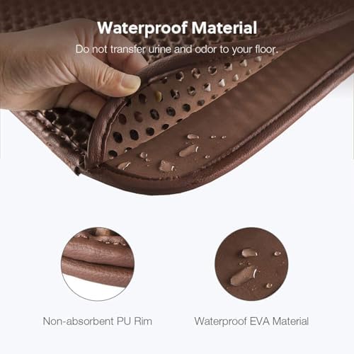 WePet Cat Litter Mat, Kitty Litter Trapping Mat, Honeycomb Double Layer Mats