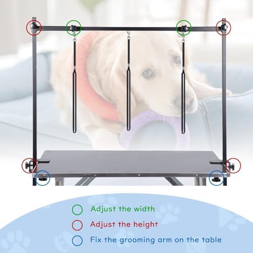 KELIXU Dog Grooming Arm with Clamps
