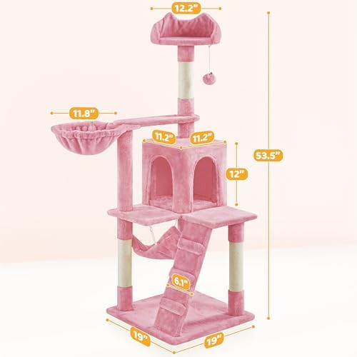 Yaheetech Cat Tree Tower for Indoor Kitten, Pet Furniture