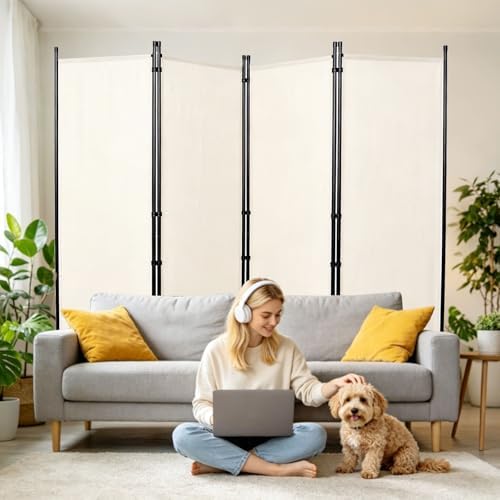 4 Panel Wide Room Divider Wall Screen