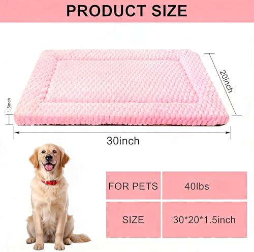 Dog Bed Mat - Reversible Dog Crate Bed Mats, Soft & Breathable Kennel Pad