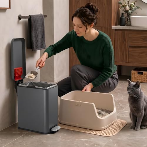 iTouchless 3 Gallon Cat Litter Waste Bin