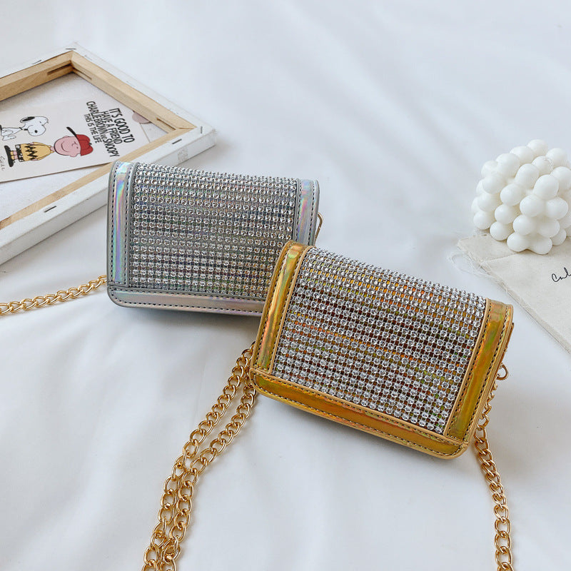 Fashion trend flash diamond princess coin purse