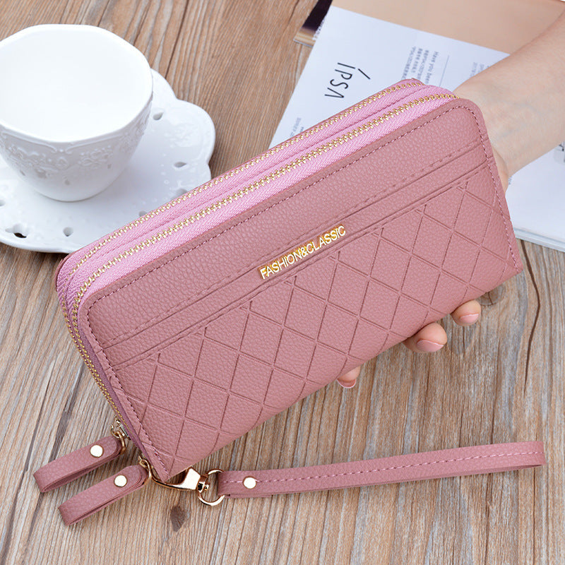 Women's purse long zipper