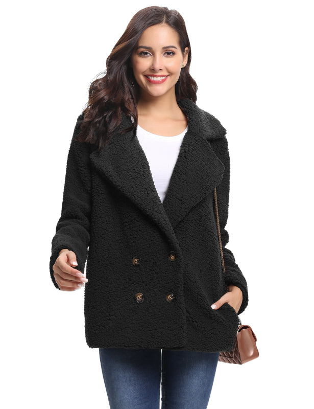 Fashion All-Match Casual Ladies Plush Coat