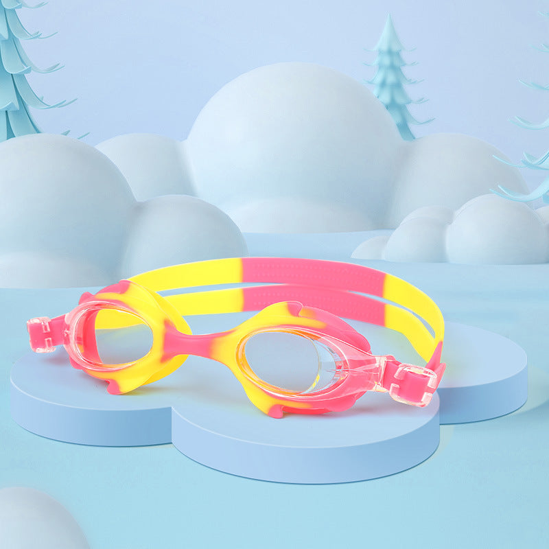Children's Swimming Goggles Boys And Girls 3-12 Years Old Waterproof Swimming Goggles Anti-fog Transparent HD Diving Glasses