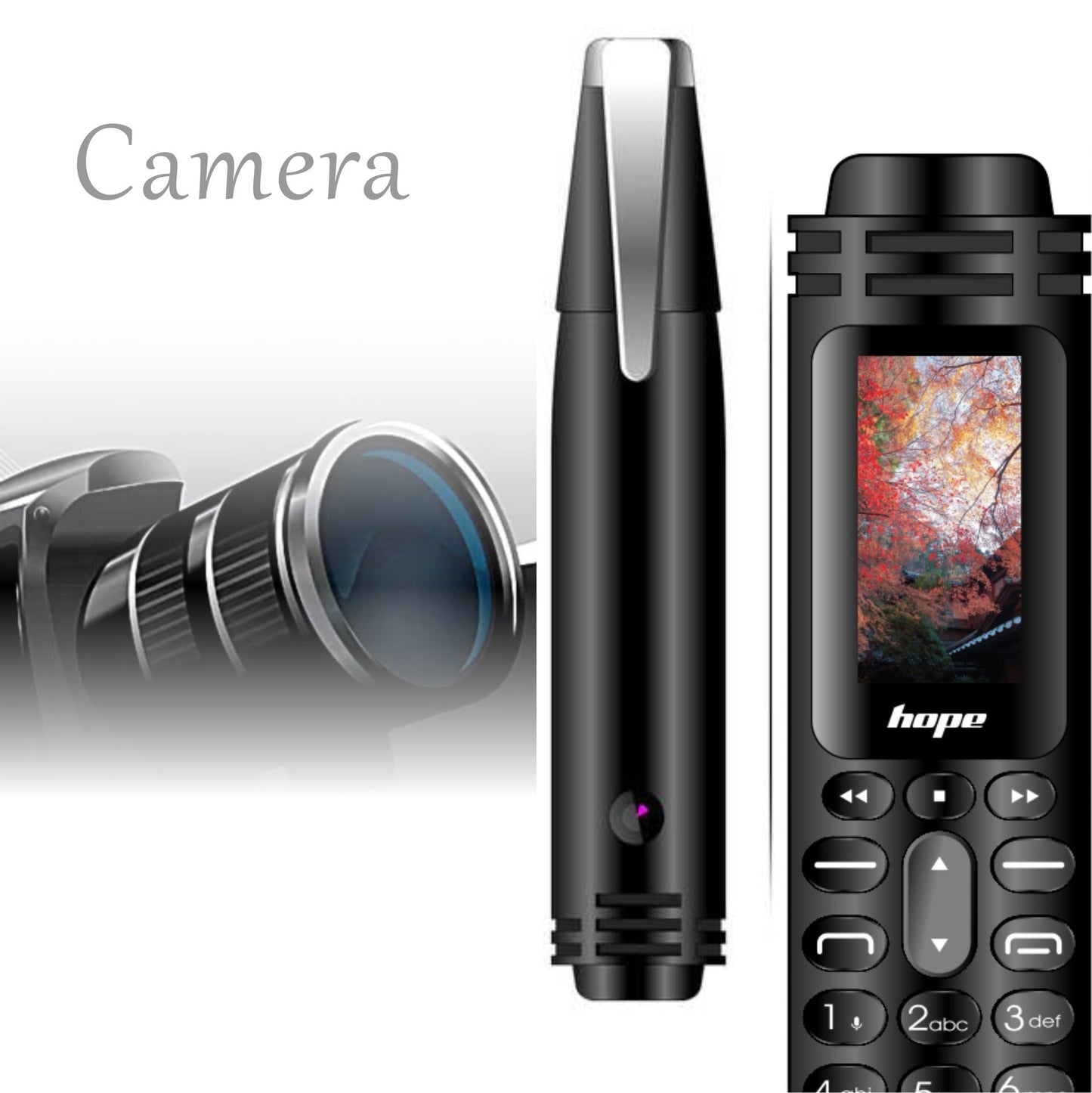 Mini Mobile Phone AK007 Personalized Pen Mini Mobile Phone