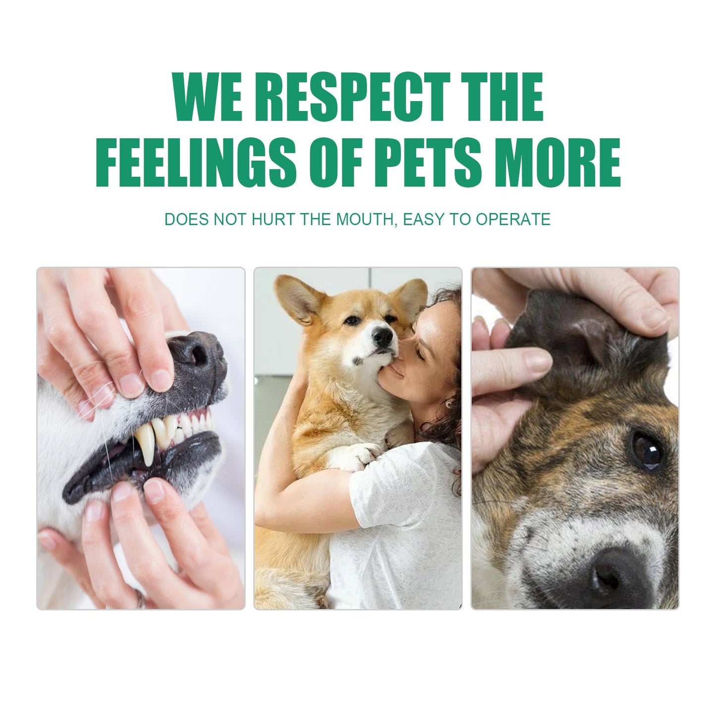 Pet Tooth Cleaning Finger Set Dog Cat Cleaning Tartar Stone Oral Cleaning Care