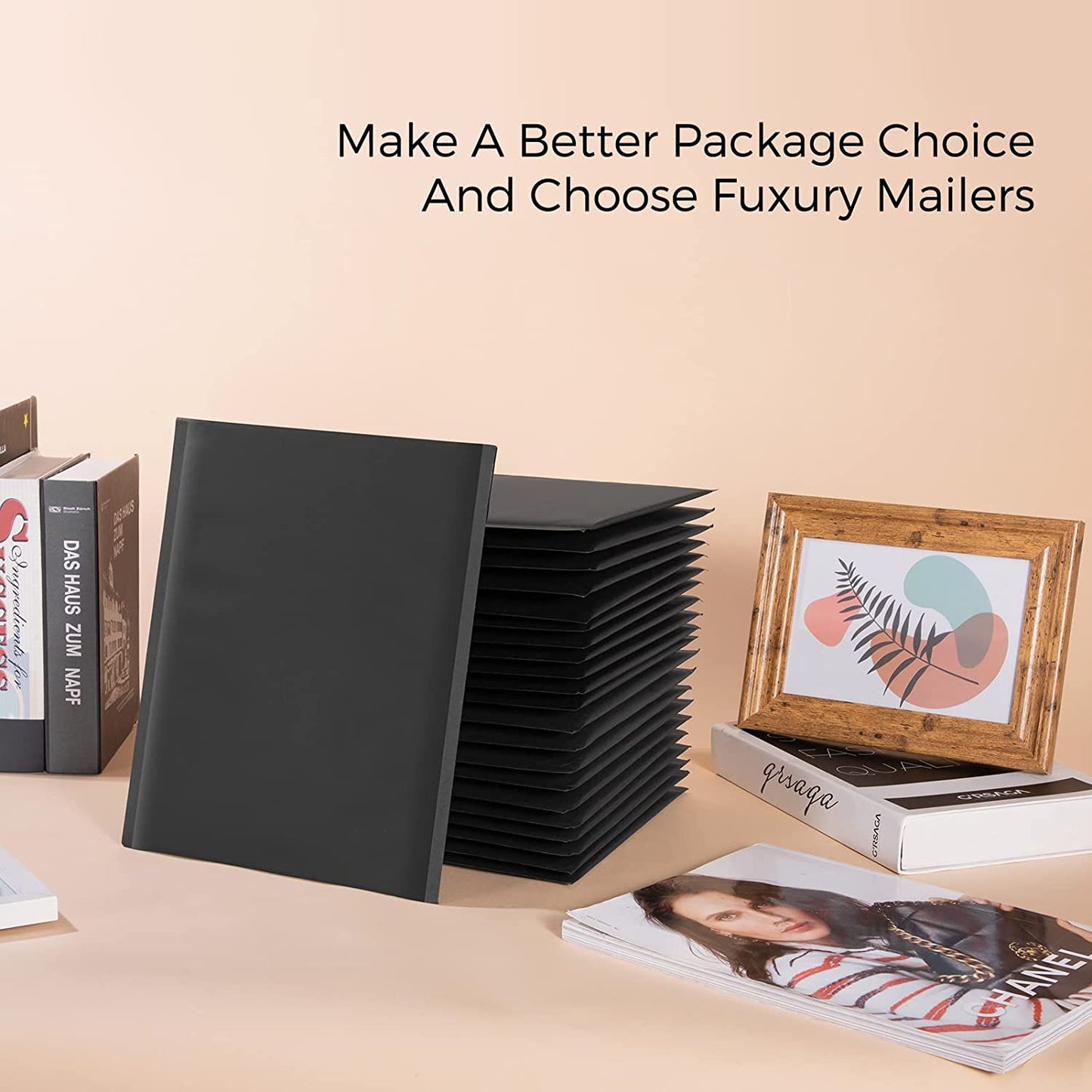 8.5x12 Kraft Bubble Mailer Padded Envelope #2 | Usable Size 8.5x11"| Black