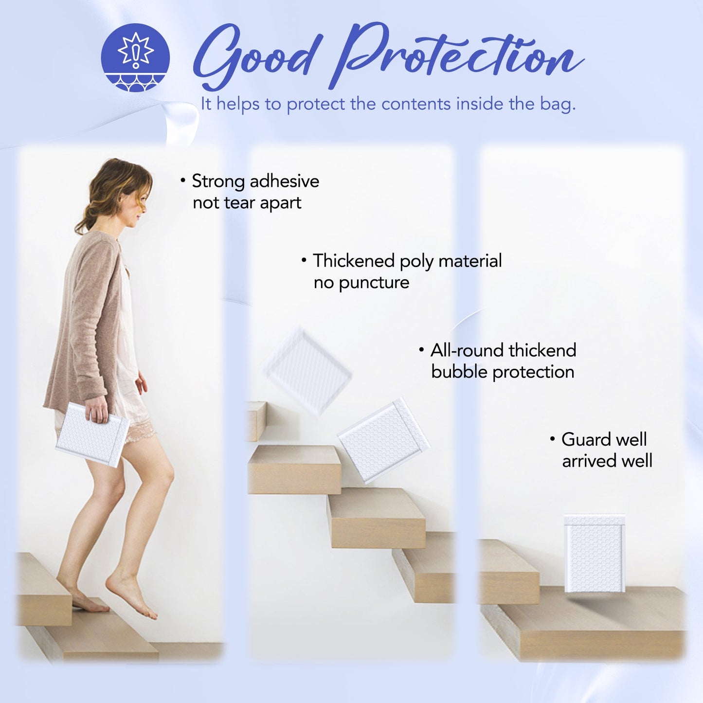 5.75x8.5 Bubble Mailer | Usable Size 5x7"