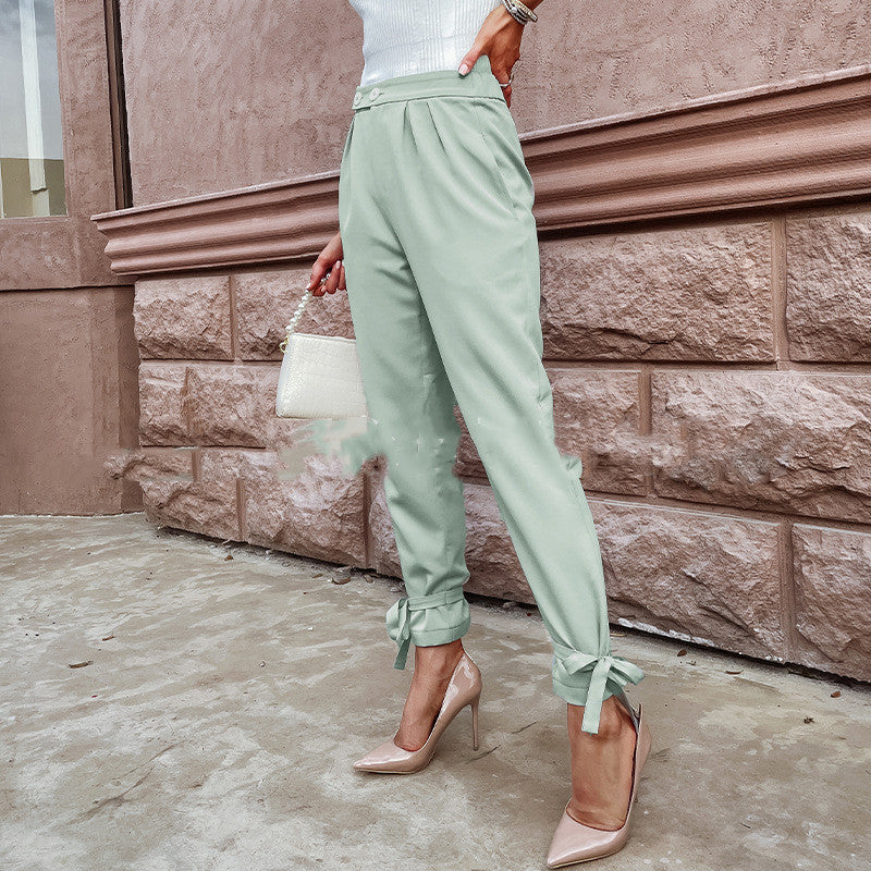 Women's Fashion Casual Trendy Lace-up Pants