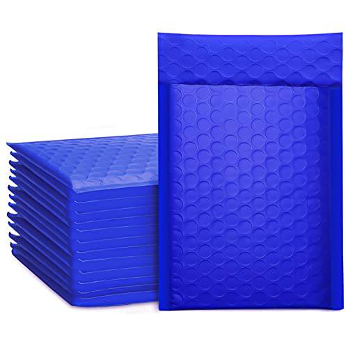 4x8 Bubble Mailer Padded Envelope  #000 | Usable Size 4x7"| Royal Blue
