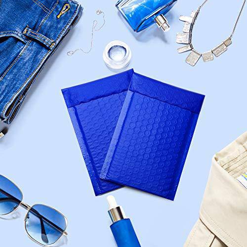 4x8 Bubble Mailer Padded Envelope  #000 | Usable Size 4x7"| Royal Blue