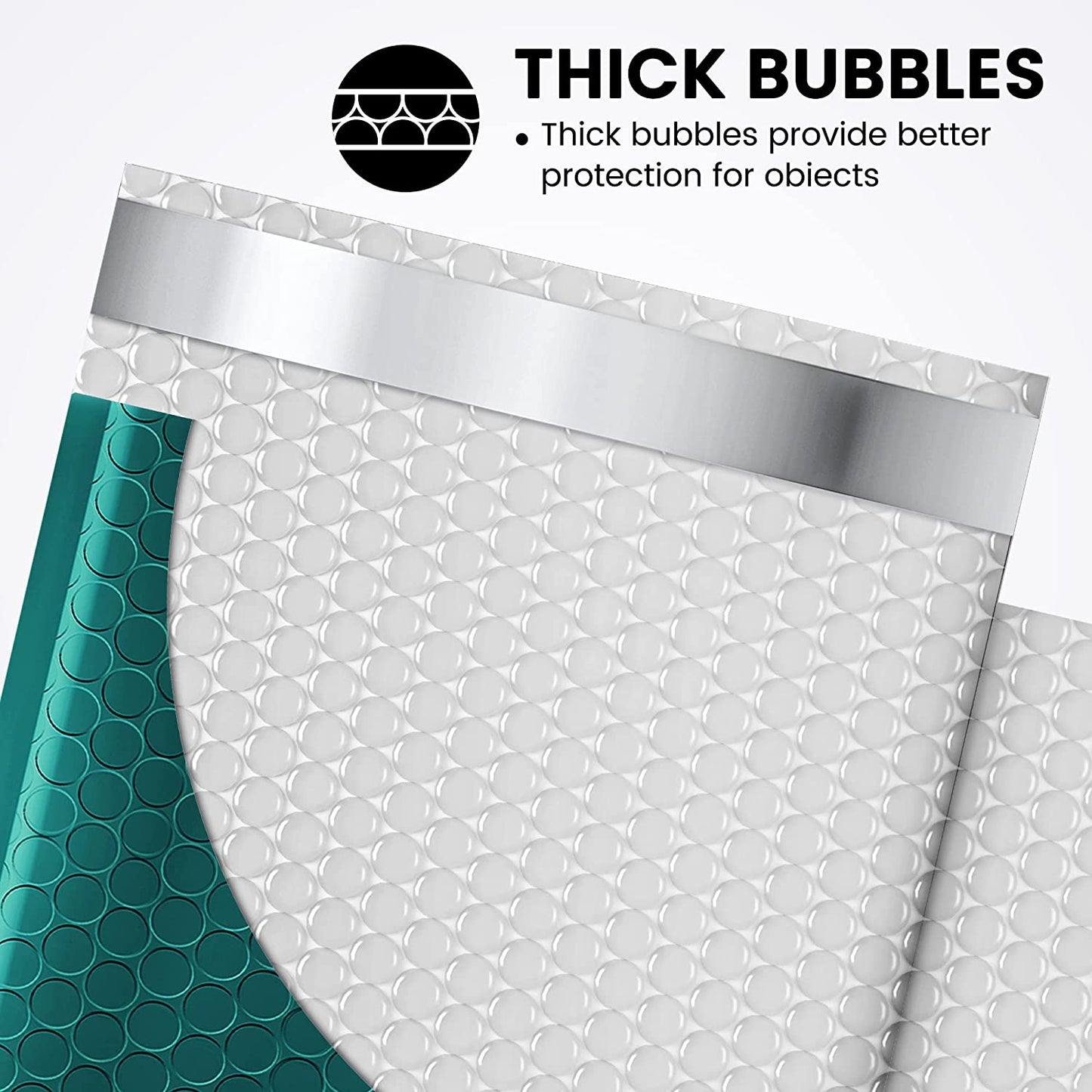 4x8 Bubble Mailer Padded Envelope  #000 | Usable Size 4x7"| Forest Green