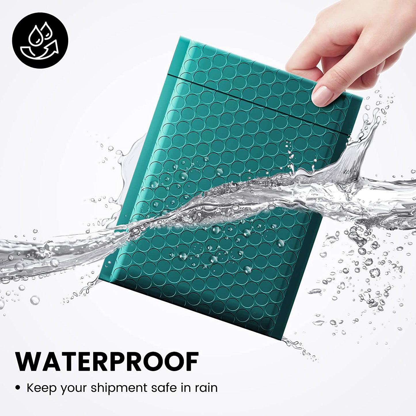 4x8 Bubble Mailer Padded Envelope  #000 | Usable Size 4x7"| Forest Green