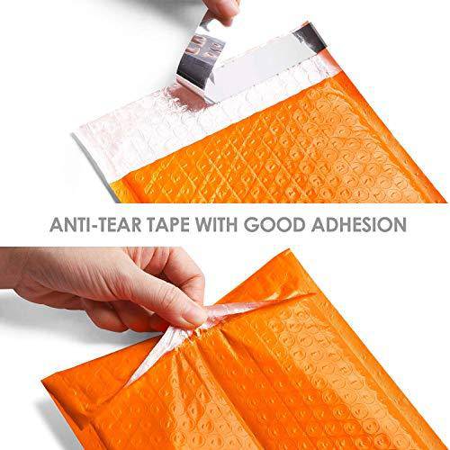 4x8 Bubble Mailer Padded Envelope  #000 | Usable Size 4x7"| Orange