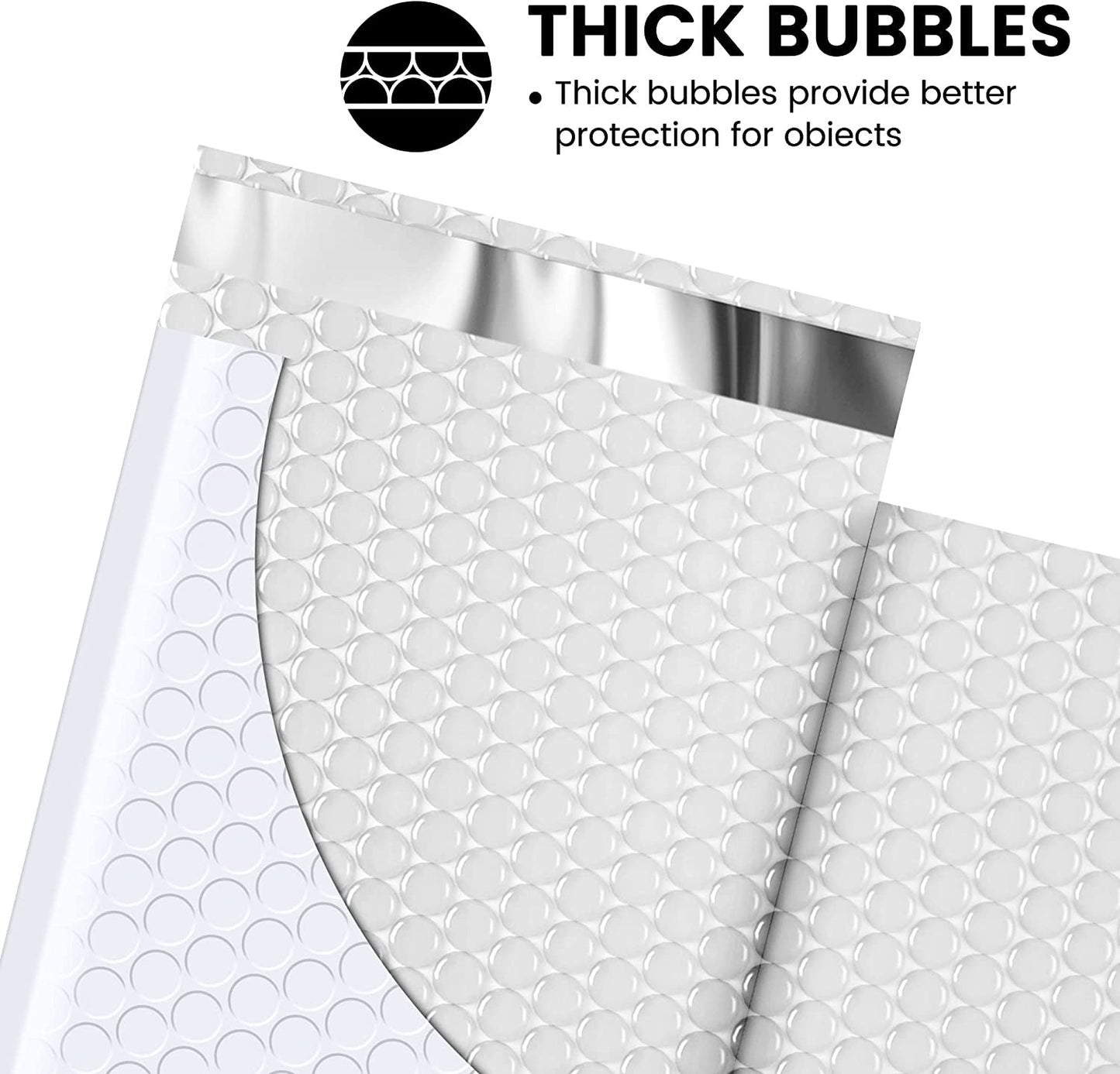 4x8 Inch Bubble Mailers  #000 | Usable Size 4x7"
