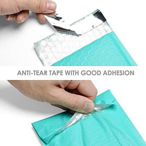 4x8 Bubble Mailer Padded Envelope  #000 | Usable Size 4x7"| Teal