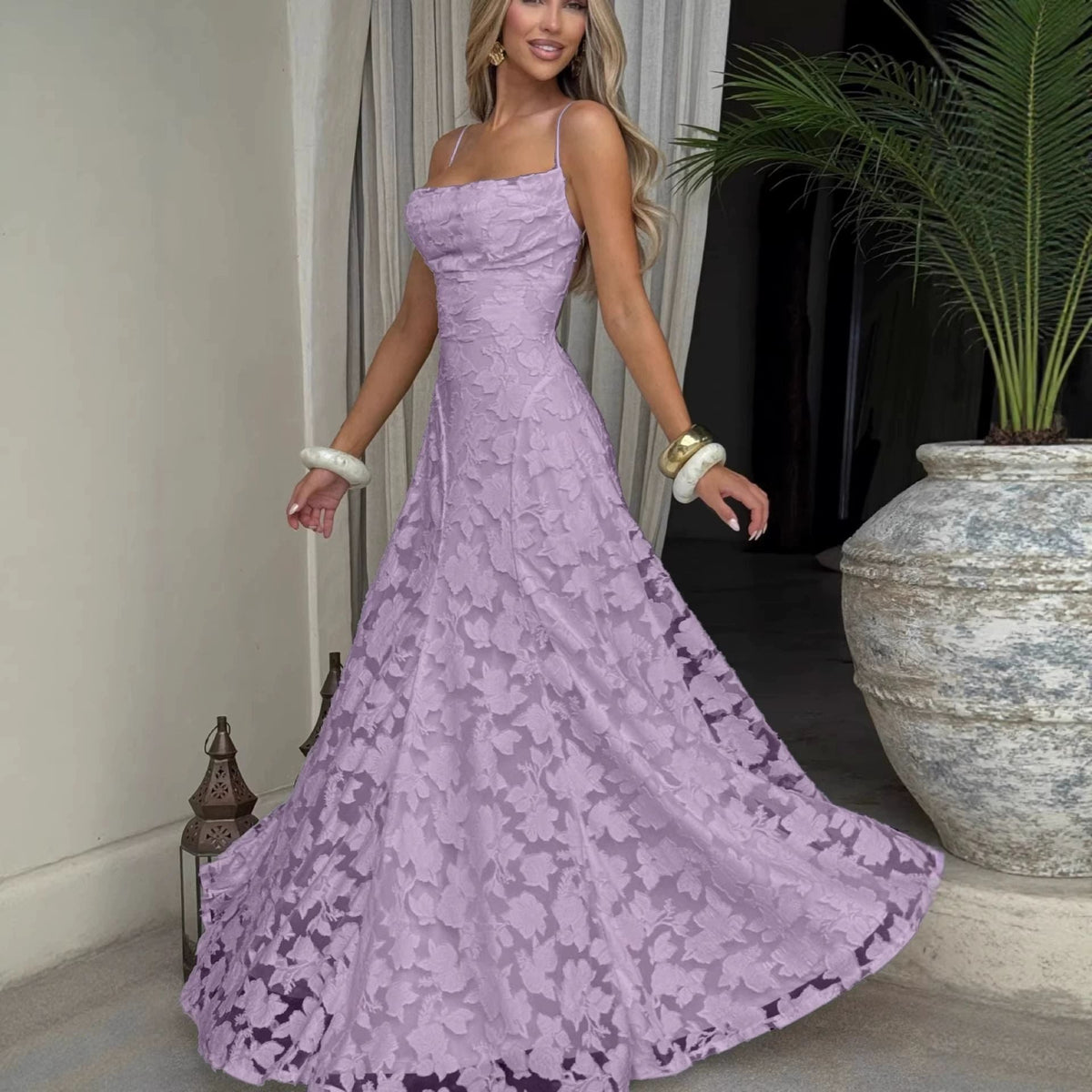 Cross-Border Amazon European And American Style Women's Evening Dress New Fashion Versatile Hot Girl Style Burgundy Sexy Suspender Dress