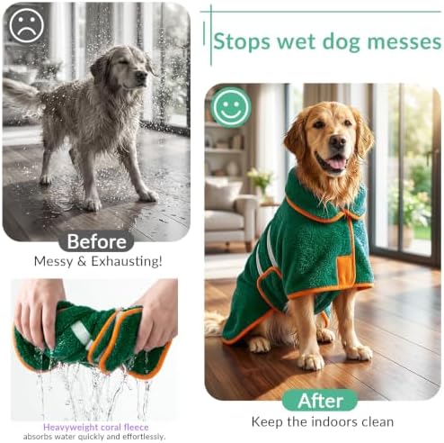 Bienbee Dog Bathrobe, Super Absorbent