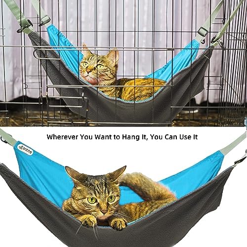 2-Piece Reversible Cat Hammock, Hanging
