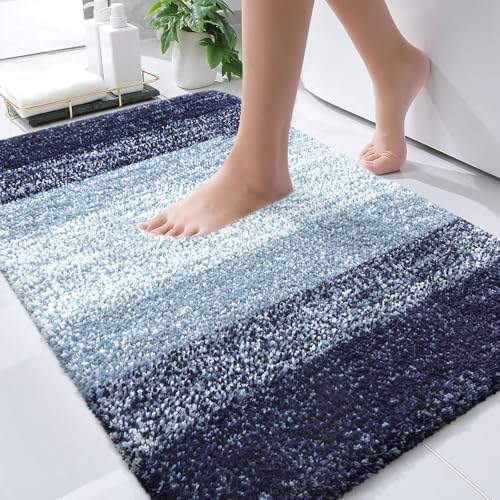 OLANLY Bathroom Rugs Mat 34x21, Extra Soft Absorbent Microfiber Bath Rugs