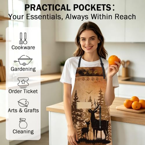 Giwawa Apron Unisex Resistant 33 x 28 inches