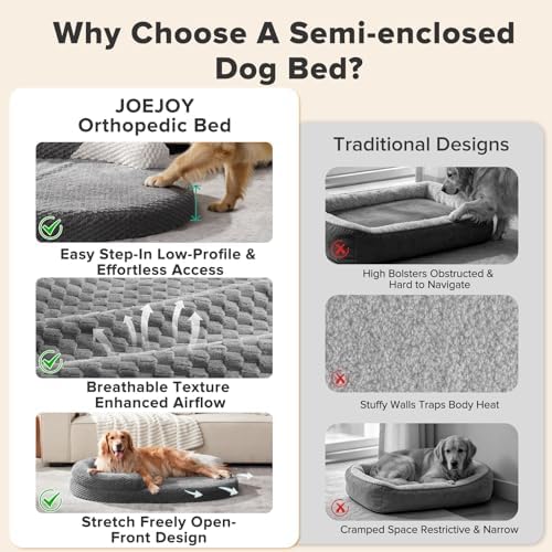 JOEJOY XL Orthopedic Dog Beds Large Sized Dog, Extra Large Washable Waterproof