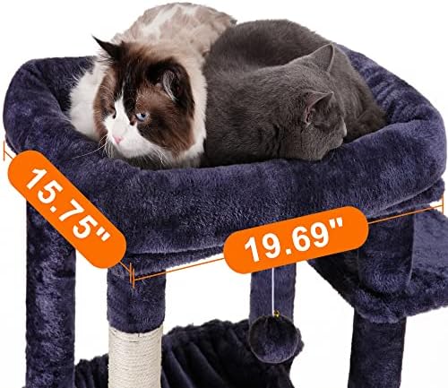 Heybly Cat Tree for Large Cats 20 lbs, 69 inches XXL Cat Tower HCT031G