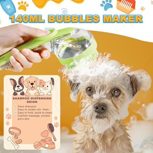 3Pcs Dog Bath Brush, Dog Scrubber