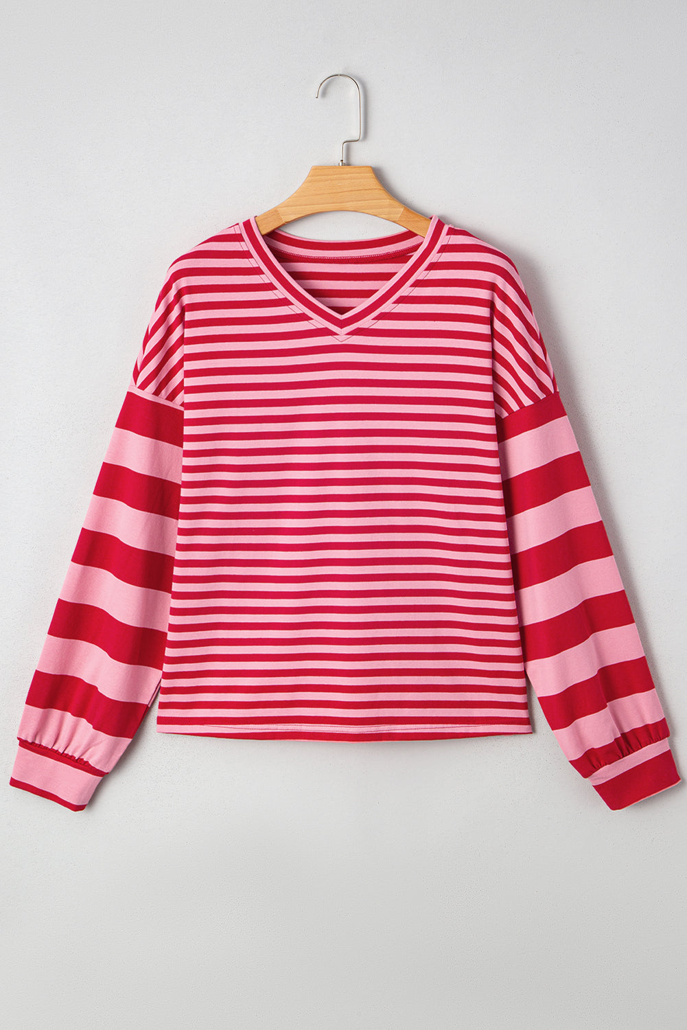 Annika Shoulder Patchwork Sleeve Pullover