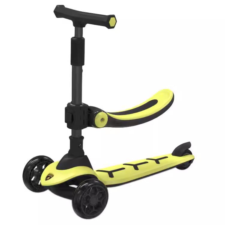 A Scooter That Children Can Sit On Or Ride