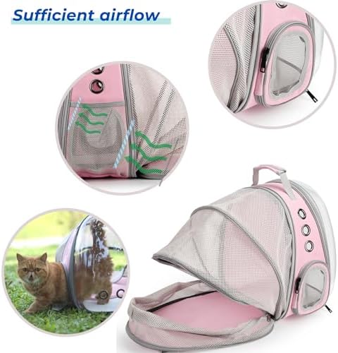 Lollimeow Expandable Bubble Cat Carrier Backpack, Supports up to 14 lbs