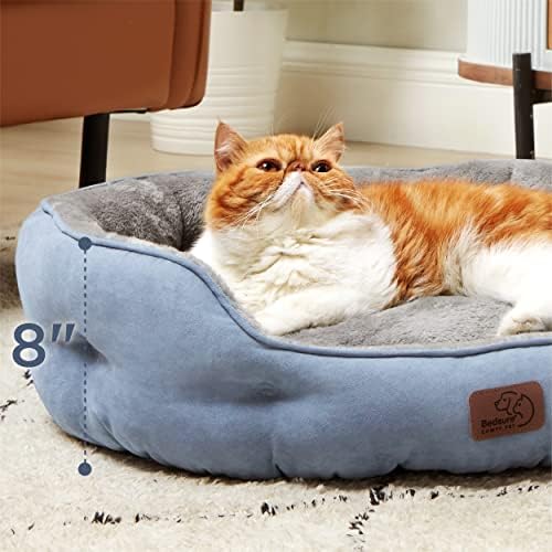 Bedsure Small Dog Bed Washable, Round Cat Beds
